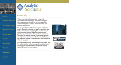 Desktop Screenshot of analyticsolutions.com